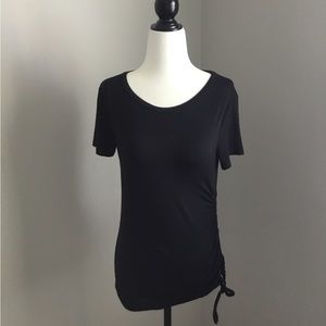 Halogen Shirred T-shirt, Size S